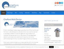 Tablet Screenshot of chalfont-web-design.co.uk